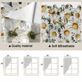thumbnail image 5 of Farmhouse Daisy Swag Curtains for Kitchen/Bedroom/Living Room, Spring Vintage Country Flower Plant Scalloped Curtains 63 Inch Long, Window Swag Topper Curtains Valances 2 Panels Set 36"x63", 5 of 8