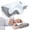 Gray, variant on Ergonomic Contour Migraine Pillow - Adaptive Memory Foam Cervical Neck Pillow for Migraine & Tension Headache Relief, Proper Spinal Alignment Support Pillow for Back Side Sleepers