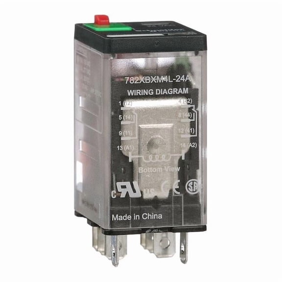 Socket, General Purpose Relay, Square, 15 A, 8 Pins, Faston Connector