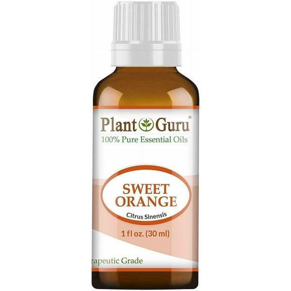 Sweet Orange Essential Oil 1 oz / 30 ml. 100% Pure Natural Undiluted Therapeutic Grade Citrus Sinensis, Cold Pressed From Fresh Orange Peel, Aromatherapy Diffuser, Relaxation, Calming, Natural Cleaner