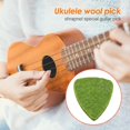 thumbnail image 1 of Púa de ukelele de fieltro de 4 mm de grosor para instrumentos musicales (verde), 1 of 4