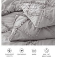 thumbnail image 5 of Chezmoi Collection Vivian 2-Piece Diamond Ruffle Trim Washed Microfiber Comforter Set, 5 of 7