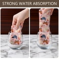 thumbnail image 4 of 2 Pcs Funny Kitchen Towels,Orange Cartoon Dinosaurs Rockets Planets Pattern Microfiber Dish Towels,Kitchen Tea Towels,Kitchen Towel Set (18" X 26"), 4 of 7