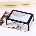 thumbnail image 4 of Rdeghly Large A4 Page Hands Free 3x Magnifying Glass W/ Light LED Magnifier Reading Gdel,Magnifier Glass Crafts Sewing,Magnifier Glass Reading, 4 of 8