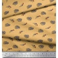 thumbnail image 3 of Soimoi Orange Cotton Duck Fabric Cowboy Vintage Print Weapon Decor Fabric Printed Yard 42 Inch Wide, 3 of 3