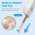 thumbnail image 6 of Oazouf LED Pet Nail Clippers with Light and File, Safe Mess-Free Grooming Tool for Small Medium Cats Dogs Rabbits Birds, Blue, 6 of 11