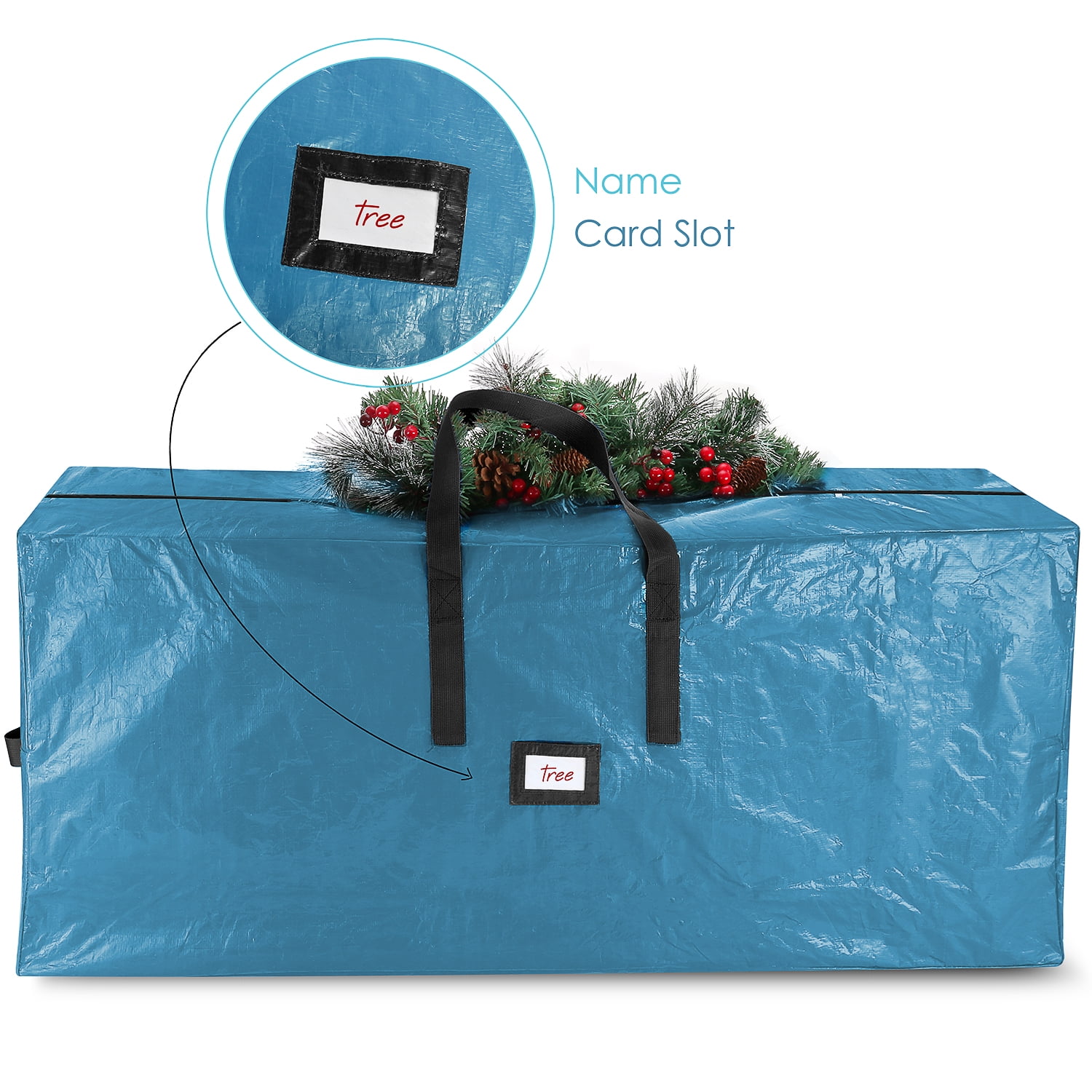 StorageBud Waterproof Polyethylene Plastic Storage Bag, Blue