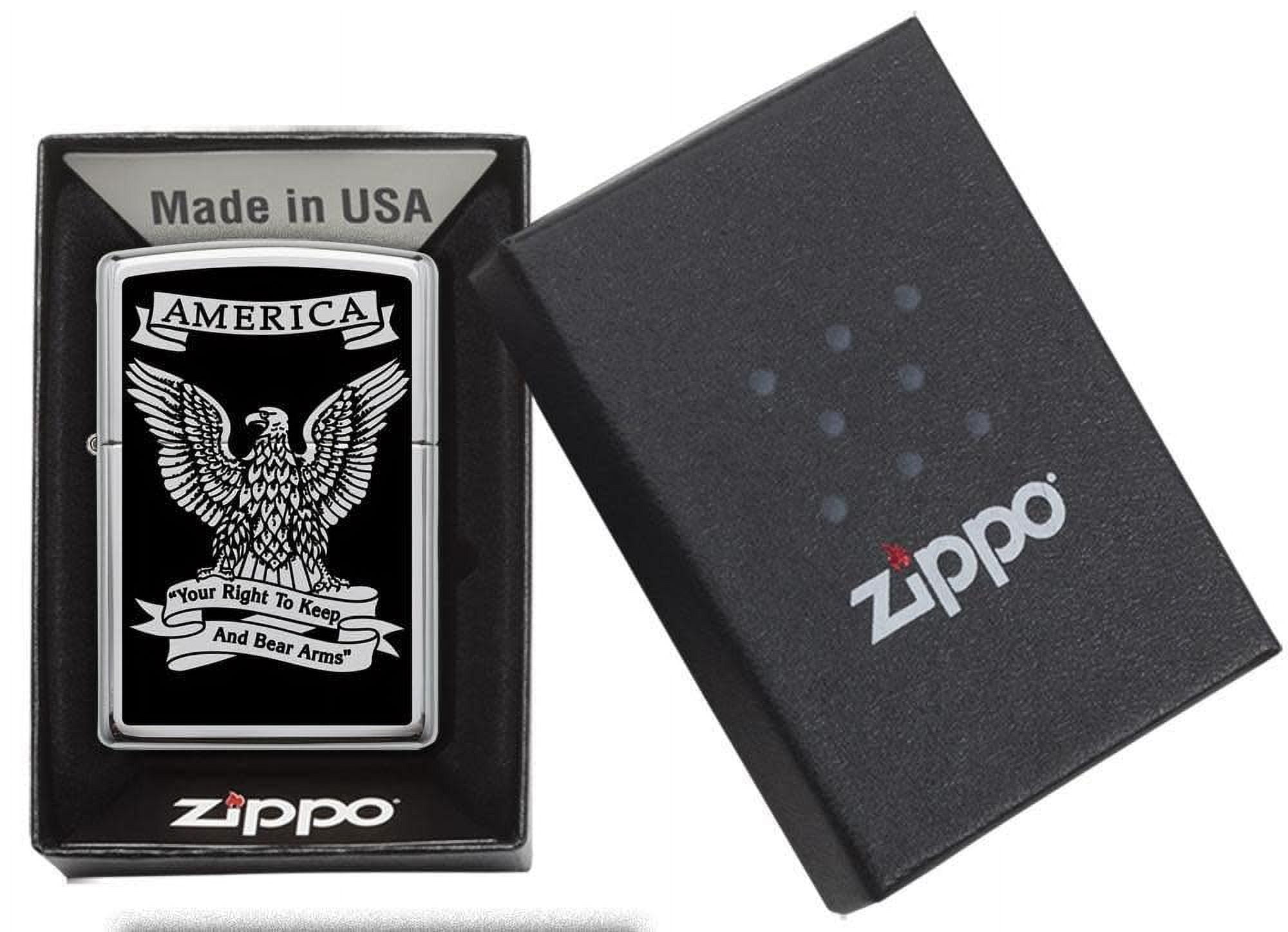 Zippo Eagle High Polish Chrome Pocket Lighter
