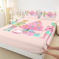thumbnail image 3 of Manfei Royal Nutcracker Guard Full Size Sheets for Teens, Kawaii Pink Xmas Tree Bed Sheets, Merry Christmas Sheet Sets, Breathable Home Decor, 4 Pieces, 3 of 7