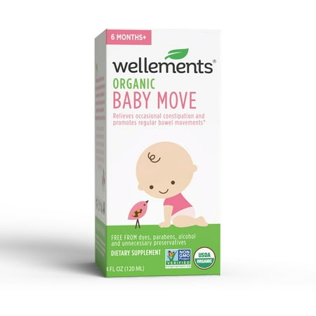 Wellements Baby Baby Move Prune Concentrate with Prebiotics, 4 fl (Best For Baby Constipation)