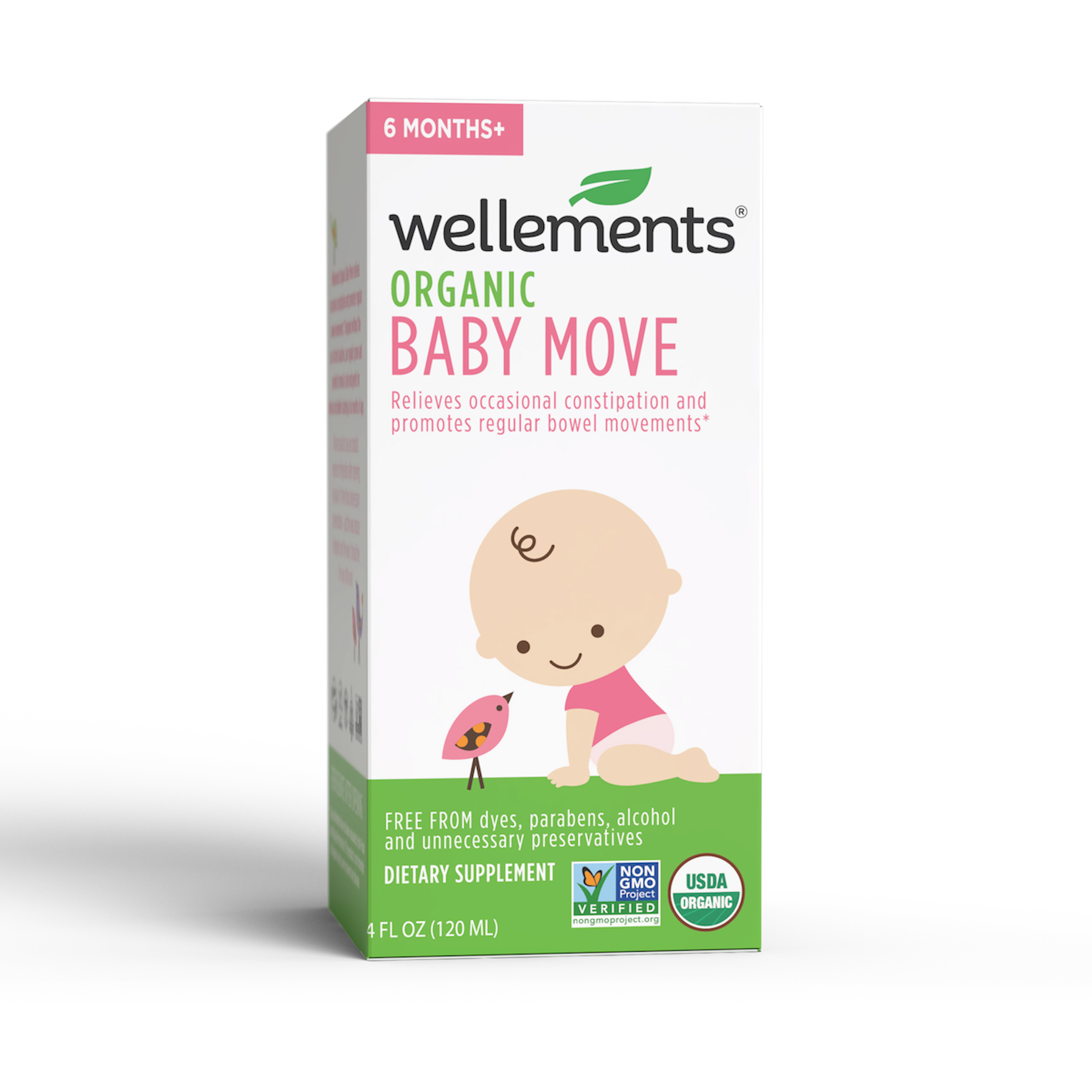 Wellements Organic Baby Move Constipation Support 4 fl oz - Walmart.com