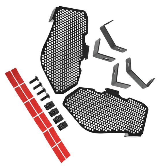 Side Radiator Grille Mesh Guards with Insert Panel Compatible with 2020-2025 Chevy Corvette C8 Sports Car Models​​