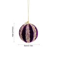thumbnail image 3 of 3.15in Foam Christmas Ball Hanging Ornaments, Lightweight Decorative Tree Baubles for Holiday Party, Home and Mantel Decor., 3 of 6