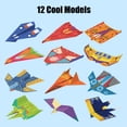 thumbnail image 6 of Paper Airplane Origami Kit With 12 Designs And 36 Patterned Sheets,Step By Step Guide And Video Support,Educational Activity Set For Creativity And Focus,Travel Friendly Craft Pack, 6 of 6