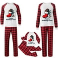 thumbnail image 5 of Uaswgudfs Men's Christmas Pajama Set, Happy Holidays Fam Plaid Long Sleeve Top & Pants, Family Matching Loungewear Sleepwear for Dad - Walmart Popular Festive Pajamas, 5 of 5