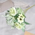 thumbnail image 3 of Staron Green Flowers Artificial - Artificial Flowers for Decoration Indoor Fake Flowers for Home Table Centerpieces Kitchen Wedding Bouquet Party Festival Bar Decor, 3 of 3