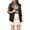 Black., variant on Faux Leather Vests for Women,Sleeveless Motorcycle Jackets,Women's Solid Pocket Jacket Winter Sleeveless V-neck Cardigan Solid Coat Loose Fitting Vests Tops