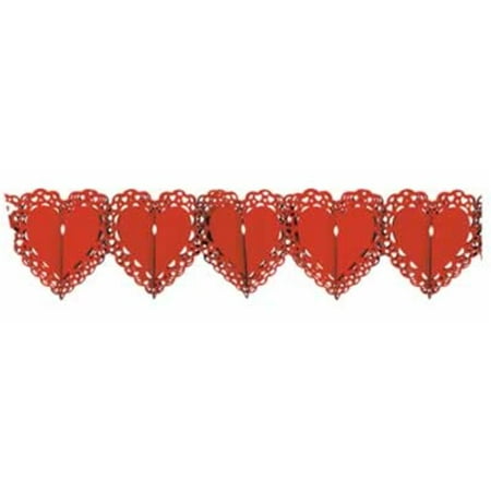 DDI 665829 Lace Heart Garland #R0950 Case of 12