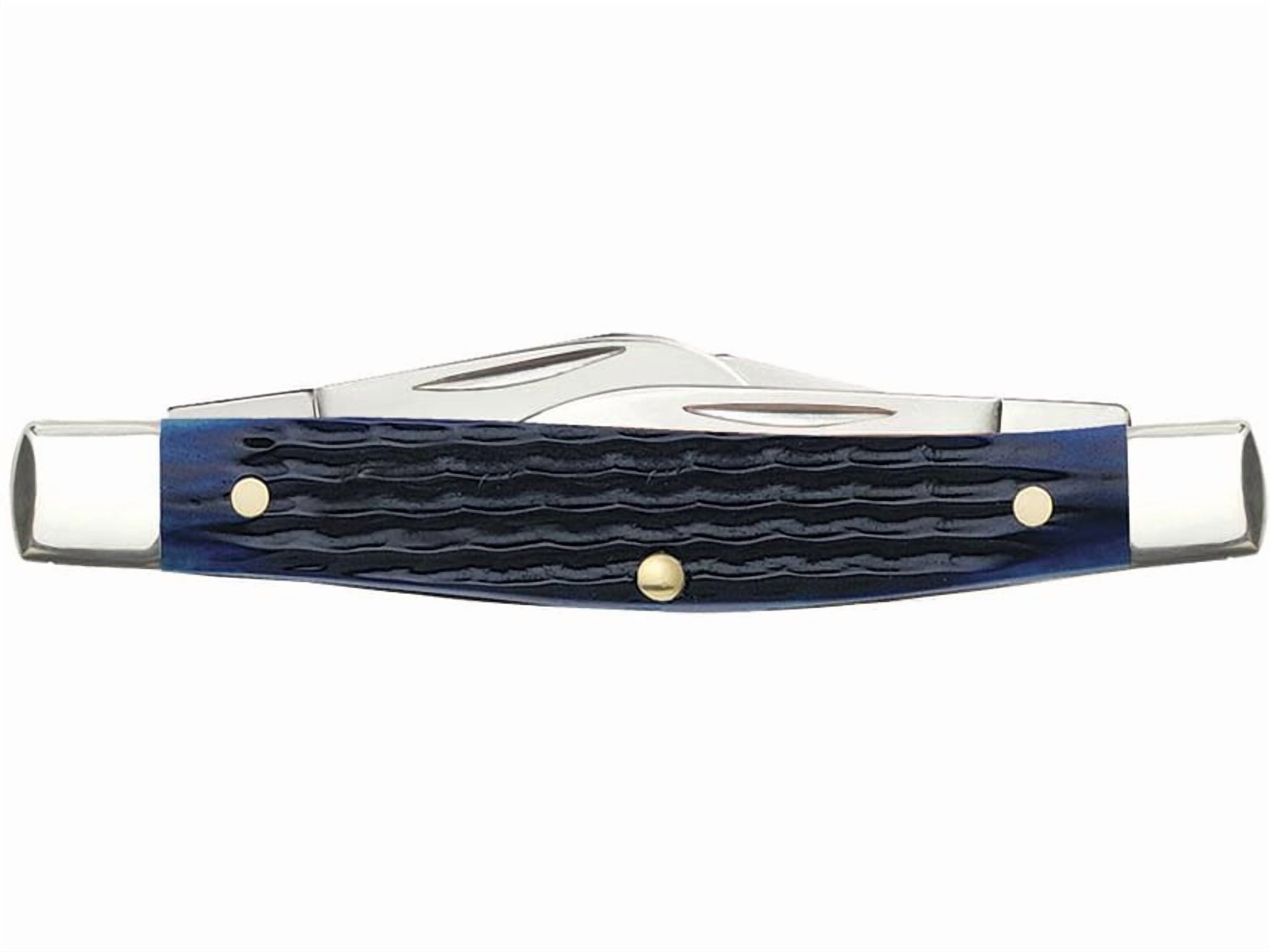 Case Cutlery 2806 Medium Stockman Blue Bone EDC Folding Knife