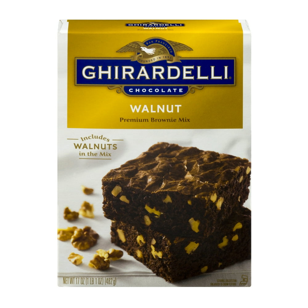 Ghirardelli Walnut Brownie Mix, 17 oz