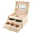 thumbnail image 1 of Lockable Jewelry Box, Jewelry Organizer with Mirror, Jewellery Storage Box, 1 of 4