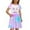 Light Purple, variant on Girls Summer Dress Floral Print A-Line Sleeveless Casual Party Outfit for Kids Toddler Vacation Comfortable Playwear 4-14 Years