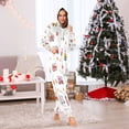 thumbnail image 6 of 1 Piece Adult Onesie Pajamas Cozy & Loose-Fit Sleepsuit Loungewear with Pockets Red Fiery Awesome Patterns Small, 6 of 7