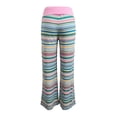 thumbnail image 5 of REDARER Womens High Waist Striped Flare Pants Soft Elastic Waistband Flowy Casual Trousers,S, 5 of 6