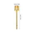 thumbnail image 2 of AURARMLET 50Pcs Golden Inflation Needles for Sports Balls Stainless Steel Prevent Bending and Breaking, 2 of 5