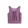 thumbnail image 2 of breaise Plus Size Tank Top for Women Full-Coverage Back Smoothing Wireless Bra Casual Solid Workout Shirt, 2 of 4