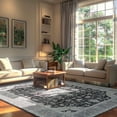 thumbnail image 2 of Junovo 5'x7'Rugs for Living Room Boho Rug Floor Carpet,Gray, 2 of 7