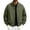 Army Green, variant on Mens Fall Jackets Zip Up Stand Up Collar Elastic Cuffs Trendy Casual Motorcycle Coats with Pocket Army Green XL