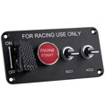 thumbnail image 2 of 12V 4 Group Toggle Ignition Switch Panel Engine Start Push Button for Racing Car, 2 of 9