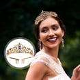 thumbnail image 4 of MasteelfCA Alloy Elegant Bridal Crown Rhinestone Headband Handmade Crown Decoration, 4 of 8