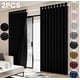thumbnail image 1 of 2 Paneles Cortinas Blackout Para Ventana Habitación Modelo Negro, 1 of 4