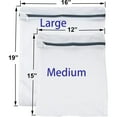 thumbnail image 4 of 6 Pack 2 Size Mesh Laundry Bags for Delicates, Durable Laundry Wash Bags with Zipper for Blouse, Hosiery, Jeans, 4 of 8