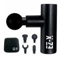 thumbnail image 1 of EZ-X Mini 2.0- Premium Percussion Massage Gun- Extra Power- Whisper Quiet- Pocket Sized- 3200 RPM- Lightweight Massager with 4 Attachment Heads [Includes Carrying Case]- Black, 1 of 6