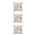 thumbnail image 1 of Ounissouiy Funda de almohada Funda de almohada cuadrada de fibra Funda de cojín de sofá lavable con letras, Mom to Dor Type1 NO1, 1 of 6