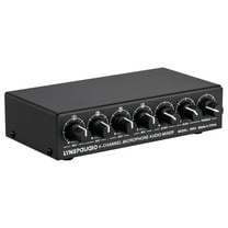 Portable Professional 4 Channel Audio Mixer Support Stereo Output,