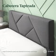 thumbnail image 4 of Base de Cama con Cabecera Queen Size Zinus Judy Estructura Tapizada Color Gris. Fácil Armado, para Todas las Edades., 4 of 6
