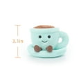 thumbnail image 6 of Apricot Lamb Mint Green Leisure Coffee Plush Toy for Kids 3.1 Inches, 6 of 6