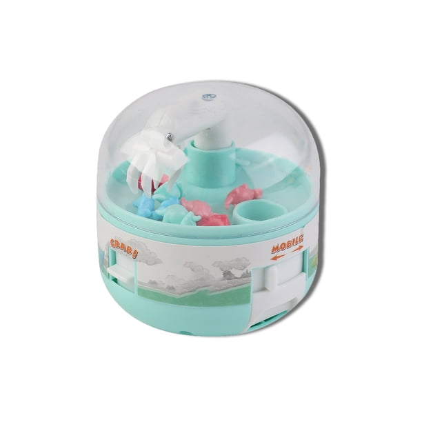 Bewildely Mini máquina de garra de plástico para padres e hijos, juguete de desarrollo desmontable, máquinas de agarre de animales, regalo de Juguetes y Juegos Verde