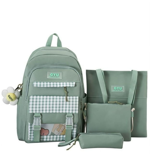 4 In 1 Nylon Waterproof Women Backpack Multi Functional Student School Bag For Girls Large capacity Storage Backpacks Sac à dos scolaire