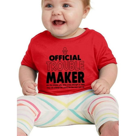 

Official Troublemaker T-Shirt Infant -Smartprints Designs 6 Months