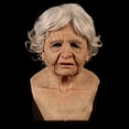 thumbnail image 1 of Accesorios de disfraces antiguos de látex, de miedo, tocados realistas antiguos atros de , tas de disfraces, tas de mujer de Hugo Cubierta de cabeza de anciano, 1 of 7