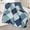 Bohemian Patchwork Blue, variant on Bohemian Patchwork Blue Microfiber Quilted Throw Blanket 50"x60" for bed, couch, sofa and all seasons