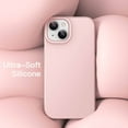 thumbnail image 4 of JETech Silicone Case for iPhone 14 Plus 6.7-Inch, Silky-Soft Touch Full-Body Protective Phone Case, Shockproof Cover with Microfiber Lining (Pink), 4 of 7
