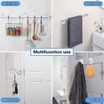 thumbnail image 4 of Armscye 10-Pack Clear No Drill Curtain Rod Brackets, Self Adhesive Renter Friendly Curtain Rod Holders, Nail-Free Transparent Heavy Duty Hooks for Apartment, Bedroom, Livingroom, 4 of 7