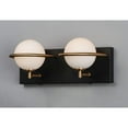 thumbnail image 4 of Maxim 21602SWBKGLD 13 in. Revolve Black & Gold LED Bath Vanity Wall Light, 4 of 4