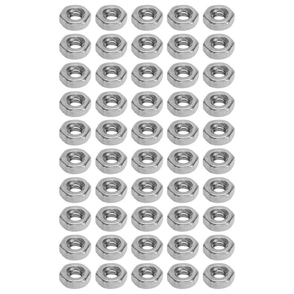 Hex Nuts,50Pcs Hex Nuts A2‑70 Hex Nuts Assortment Kit Hex Full Nuts Effortless Installation